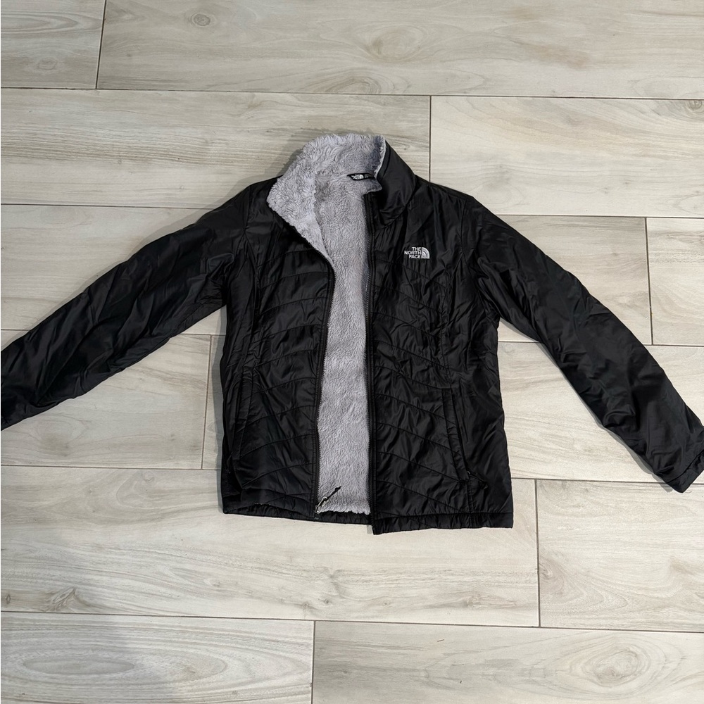 The North Face Black Jacket with Gray Lining